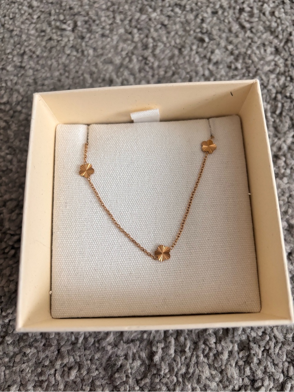 3/$45 Beautiful Earth Boutique Flower Power 18K Gold Chain Necklace